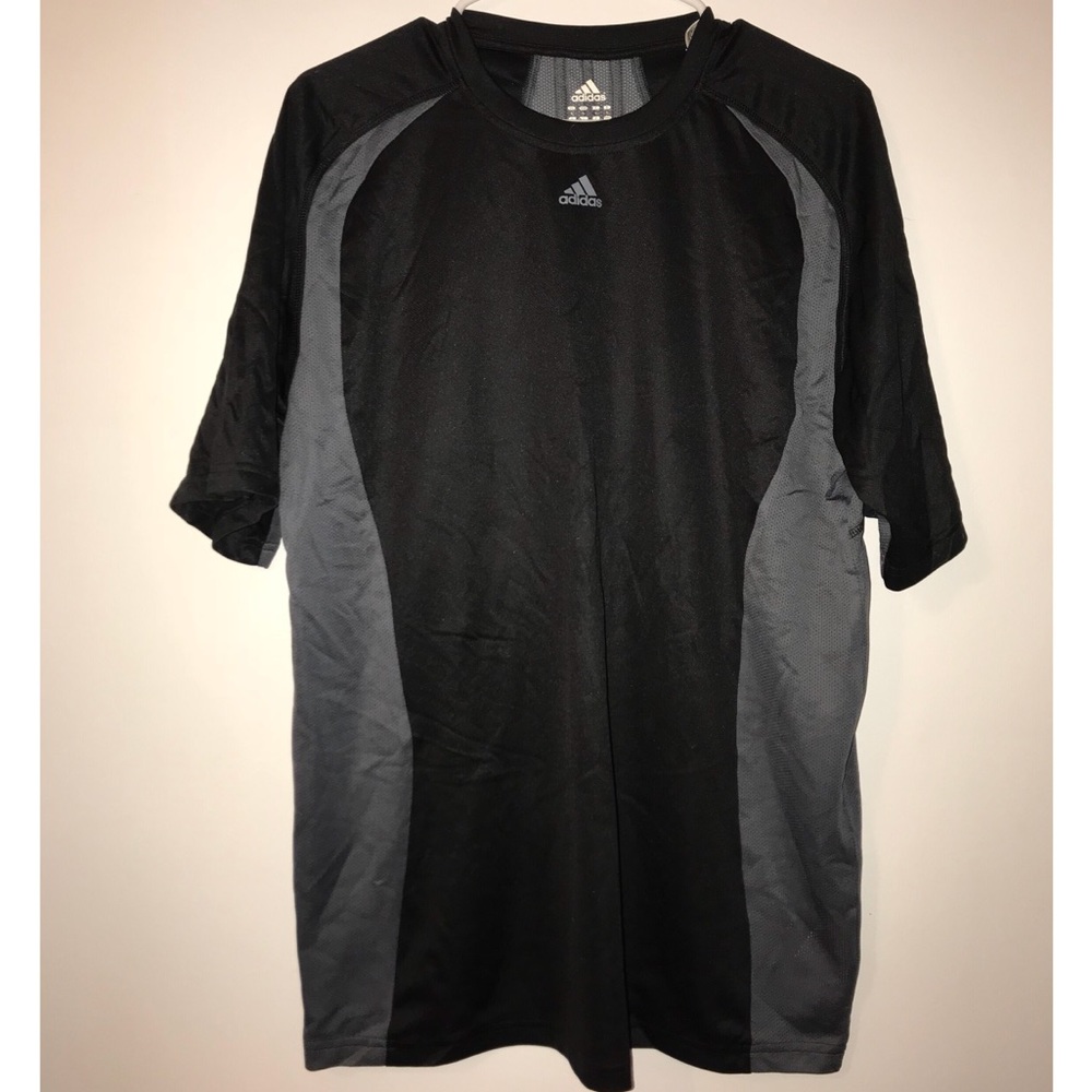 Adidas Black/Gray Size L Dri Fit Shirt